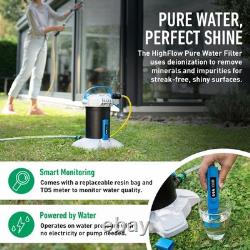 Kit de nettoyage de vitres en verre à haute pression Unger HighFlow Pure Water de 1,2 m avec filtre, tuyau et brosse