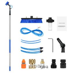 Kit de perche à eau Uimoso de 7,3 m pour le nettoyage de panneaux solaires avec poignée extensible