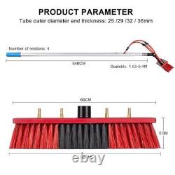 Kit de perche alimentée par l'eau 40 pieds Perche de nettoyage de fenêtre réglable 20M Tuyau et 40 pieds / 12M