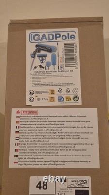 Kit de rallonge IGAD Pole de 7m (24ft) avec brosse alimentée par eau et tuyau