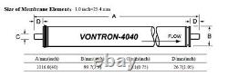 Membrane d'osmose inverse à faible pression Vontron ULP21-4040