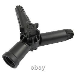 Nettoyage de fenêtres avec perche télescopique alimentée en eau de 24 pieds et brosse extensible à dos.