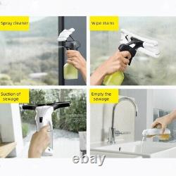 Nettoyant pour Vitres, Économisez Temps et Eau, Forte Aspiration, Haute Efficacité, LED