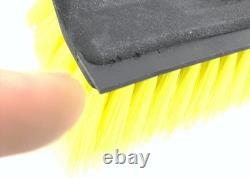 Nettoyeur de fenêtres télescopique professionnel de 13 pieds avec raclette intégrée et fonction savon