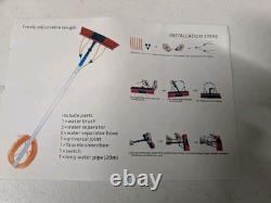 Nettoyeur de panneaux photovoltaïques/fenêtres 10M Panneaux solaires brosse extensible à eau 35cm