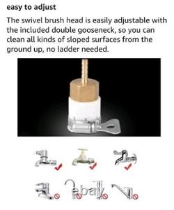 Nettoyeur de panneaux photovoltaïques/fenêtres 10M Panneaux solaires brosse extensible à eau 35cm