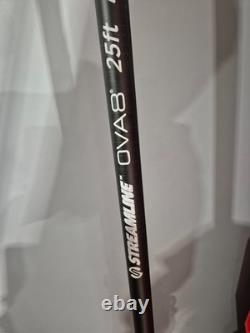 Nouveau Poteau de Nettoyage de Fenêtre Ovale OV8 en Fibre de Carbone Streamline de 25 pieds