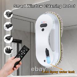 Nouveau robot de nettoyage automatique intelligent pour fenêtres de maison avec télécommande et pulvérisation d'eau