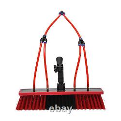 Outil de nettoyage à brosse avec poteau alimenté en eau de 26 pieds pour nettoyer les fenêtres et les panneaux solaires.