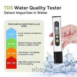 Perche d'alimentation d'eau (portée de 25 pieds) + Filtre en ligne + Mètre TDS Brosse de panneau solaire
