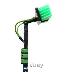 Perche d'alimentation d'eau (portée de 25 pieds) + Filtre en ligne + Mètre TDS Brosse de panneau solaire