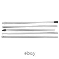 (Perche de 5m Plus Brosse à Eau de 50cm) Kit de Perche d'Alimentation en Eau pour le Nettoyage des Grandes Fenêtres