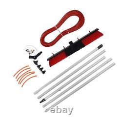 (Perche de 5m Plus Brosse à Eau de 50cm) Kit de Perche d'Alimentation en Eau pour le Nettoyage des Grandes Fenêtres