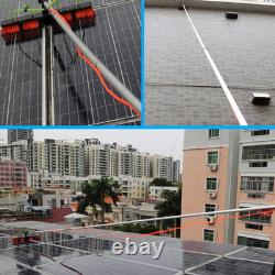 Perche de nettoyage de vitres, brosse télescopique alimentée en eau 10 m pour nettoyage de panneaux photovoltaïques
