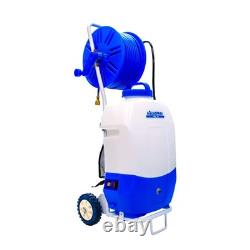 Perche télescopique de nettoyage de fenêtres de 20' et chariot de réservoir d'eau pure de 20L PROFESSIONNEL