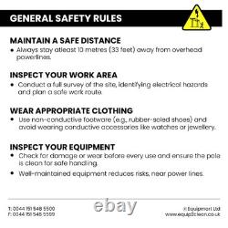 Perche télescopique de nettoyage de fenêtres de 20' et chariot de réservoir d'eau pure de 20L PROFESSIONNEL