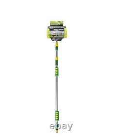 Perche télescopique de nettoyage de vitres alimentée en eau de 10 pieds avec brosse pour nettoyage de toiture de véranda
