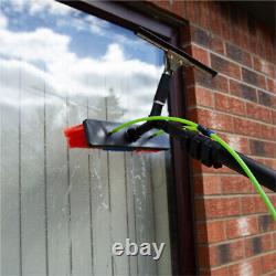 Pôle de brosse télescopique extensible pour le nettoyage des fenêtres de 30 pieds et sac à dos d'alimentation en eau de 16L