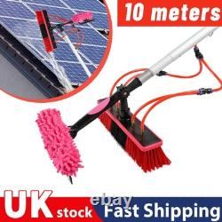 Pôle de nettoyage de fenêtres ajustable avec brosse à eau de 7 m / 9 m pour le nettoyage des panneaux solaires