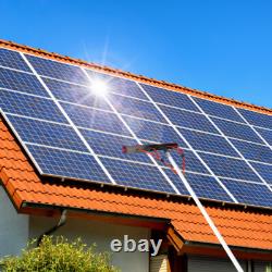 Pôle de nettoyage de fenêtres ajustable brosse de nettoyage de panneaux solaires 5M 55cm brosse à eau