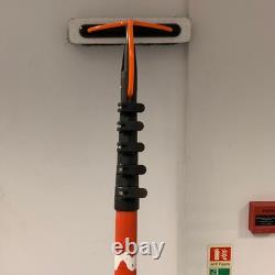 Pôle de nettoyage de fenêtres alimenté en eau en fibre de carbone Hydra CFP35ft et brosse