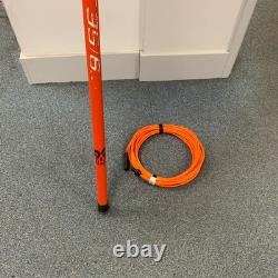 Pôle de nettoyage de fenêtres alimenté en eau en fibre de carbone Hydra CFP35ft et brosse