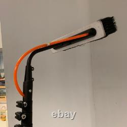 Pôle de nettoyage de fenêtres alimenté en eau en fibre de carbone Hydra CFP35ft et brosse