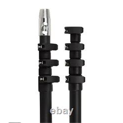 Pôle de nettoyage de fenêtres alimenté par eau en fibre de carbone CleanLynk Sentinel27 27FT (Prévente)