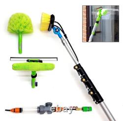 Pôle de nettoyage de fenêtres alimenté par eau, nettoyeur de toit de véranda à panneaux solaires