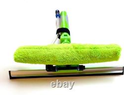 Pôle de nettoyage de fenêtres alimenté par l'eau, kit de nettoyage de toit de véranda de panneaux solaires