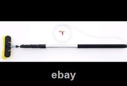 Pôle de nettoyage de fenêtres de 18 pieds avec brosse alimentée par eau et tuyau télescopique