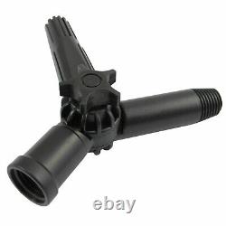 Pôle de nettoyage de fenêtres de 20 pieds avec brosse télescopique extensible alimentée par eau pour verre