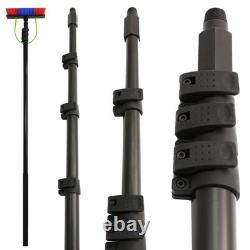 Pôle de nettoyage de fenêtres de 30 pieds / Brosse télescopique alimentée en eau / Pôle de nettoyage de fenêtres de 30 pieds / Brosse télescopique alimentée en eau /
