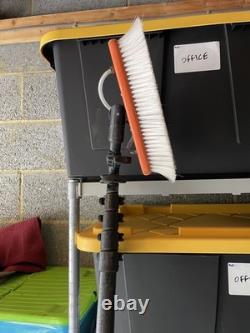 Pôle de nettoyage de fenêtres en fibre de carbone Streamline OVA8 25 pieds (5 sections) (3 étages)