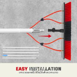 Pôle de nettoyage de fenêtres réglable avec brosse de nettoyage de panneaux solaires 5m 55cm brosse à eau