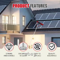 Pôle de nettoyage de fenêtres réglable avec brosse de nettoyage de panneaux solaires 5m 55cm brosse à eau