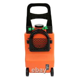 Pôle de nettoyage télescopique alimenté en eau de 20 ft + chariot de nettoyage de fenêtres avec réservoir d'eau de 30 L