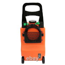 Pôle de nettoyage télescopique alimenté en eau de 30 pieds et réservoir d'eau de chariot de nettoyage de fenêtres de 30L