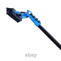 Pôle télescopique à alimentation en eau pour nettoyage de fenêtres de 20 pieds + Système chariot de réservoir de pulvérisation de 45L