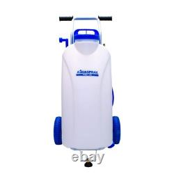 Pôle télescopique à alimentation en eau pour nettoyage de fenêtres de 20 pieds + Système chariot de réservoir de pulvérisation de 45L