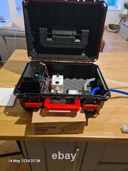 Pompe à eau avec télécommande dans un boîtier avec batterie prête à l'emploi WFP Windows/Solar
