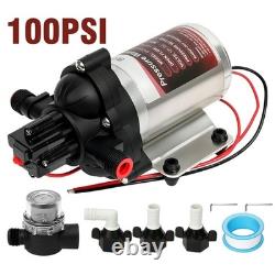 Pompe à membrane 12 V 100 psi 5,2 l/min pour nettoyage de vitres avec perche alimentée en eau