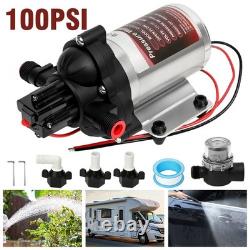 Pompe à membrane 12 V 100 psi 5,2 l/min pour nettoyage de vitres avec perche alimentée en eau