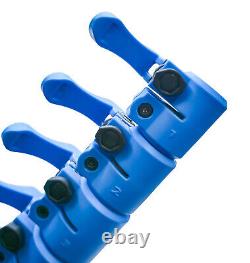Poteau de nettoyage de fenêtres Aquaspray Venom 18ft en fibre de carbone à 100% avec système d'alimentation en eau sur 4 sections