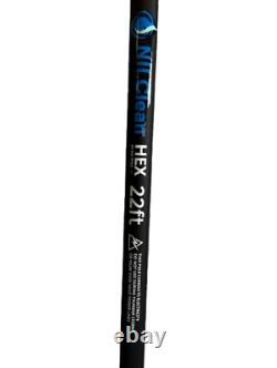 Poteau de nettoyage de vitres en carbone NII Clean Hex Design à différentes longueurs