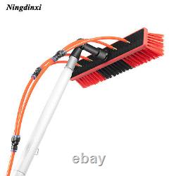 Pour fenêtres + outil de nettoyage à brosse avec pôle alimenté en eau de 26 pieds pour panneaux solaires