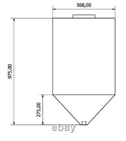 Réservoir d'eau de stockage conique de 200 litres pour le nettoyage des vitres, le camping et le lustrage de véhicules T200CNA8V