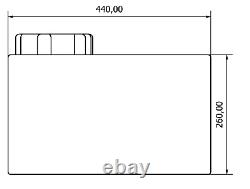 Réservoir de stockage d'eau en plastique de 18 litres pour le nettoyage des vitres et le camping
