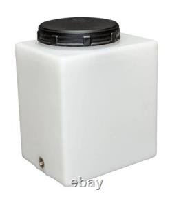 Réservoir en plastique de 25L pour le stockage d'eau, nettoyage de vitres, camping et entretien.