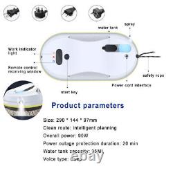 Robot Nettoyeur Automatique de Fenêtres pour Maison avec Télécommande Intelligente et Spray d'Eau